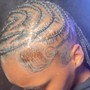 Stitched Feed-in Braids