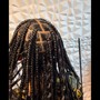 Bohemian knotless braids