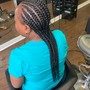 Feed-in ponytail Braids medium