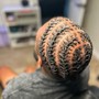 2 Cornrows (without hair added