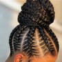 Individual Crochet Braids for Shaved Sides Haircut