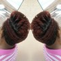 Braided ponytail