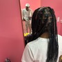 Smeduim knotless braids