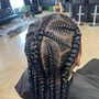 Classic Cornrows (no design)