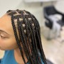 Box Braids, Cornrows, Individual Braids, Kid's Braids, Kid's Style, Natural Flexi Rods, Bang Trim, Braids