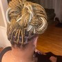 Updo with added hair