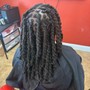 Loc Maintenance palm twist or interlocking