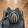 Large Cornrows, Single Braids, Single Twist, Flat twist