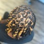 Starter Micro Locs/ Sista Locs 2 Strand Twist Method Natural Hair (6” to 10” Hair)