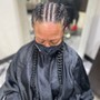 Goddess/Feed-in Braids (2 braids w/ or without bun)