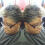 Relaxed Hair- Relaxer Spot on Back and Sides of Head