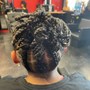 Relaxed Hair- Relaxer Spot on Back and Sides of Head