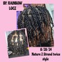 2 Strand twist style (Natural hair) (Medium side)