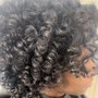 Curling ( curl and go) wig or added hair must be freshly washed and clean)