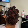 Retwist w/two strands or plaits