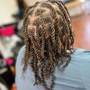 Natural hair plats/ box braids