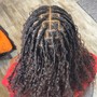 Med knotless Goddess Braids