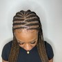 Knotless Braids ( medium- mid back)