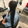 Medium knotless Braids