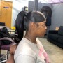 Messy Pin curl Updo