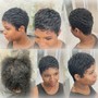 Virgin Relaxer Pixie Cut and Style