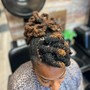 Loc Updo Style