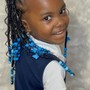 Kid's Braids & Beads with weave