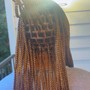 Large knotless braids