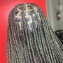 Medium knotless braids