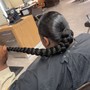 sleek ponytail