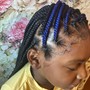 Kids Natural Two Ponytails (Jumbo braid style)