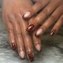 Acrylic Overlay short nails