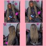 Adult Boho Human Hair Knotless