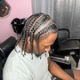 Partial Sew In/ half feed in braids