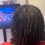 sister locs/ loc retwist/style