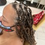 Short curly  Bob knotless braids