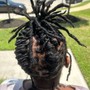 Short curly  Bob knotless braids