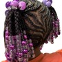 Add 2 strand twists or multi strand twists to style