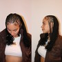 Added Flip Over Tribal Braids w/ Fulani Style